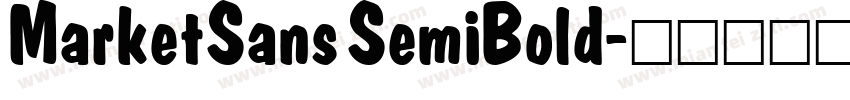 MarketSans SemiBold字体转换